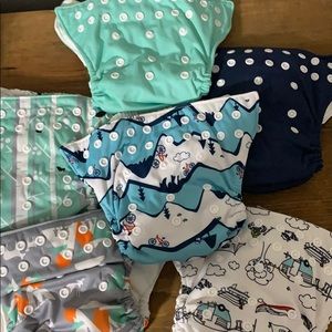 Full Set Organic Thirsties AIO Diapers Adjustable